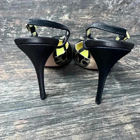 Luciano Padovan Made in ITALY Black & Beige Heeled Pumps Sandals size 39 - Picture 6 of 16